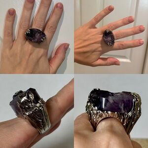 Yves Saint Laurent ysl 2010 vintage statement cocktail ring